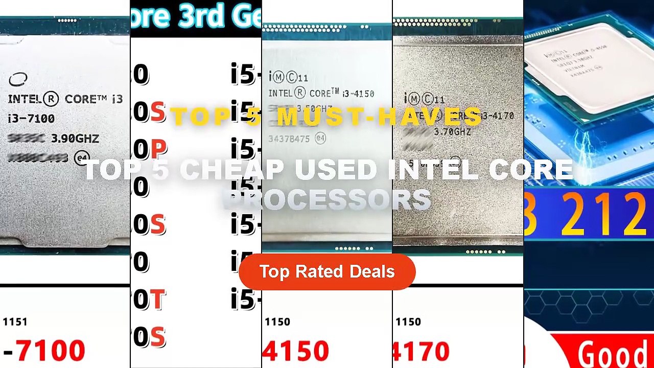 Cheap & Best Top 5 Cheap Used Intel Core Processors Unboxing & Review ...