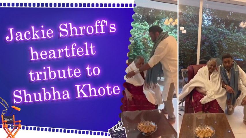 Jackie Shroff honours Shubha Khote with a Shawl, relives classic cinema memories