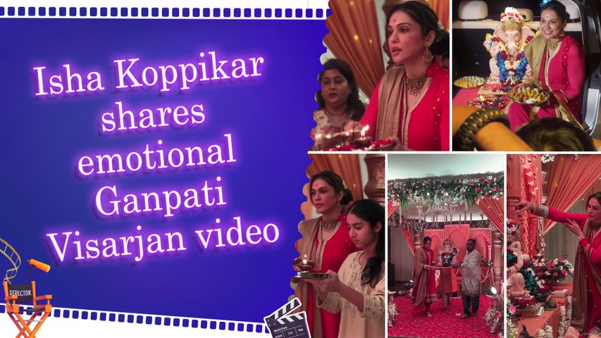Isha Koppikar bids farewell to Ganpati Bappa in emotional Visarjan video, shares heartfelt caption