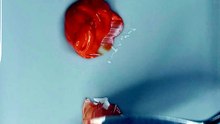 Satisfying Paint Mixing with Palette Knife ASMR 🎨 | Orange & White Acrylic #asmr #satisfyingx