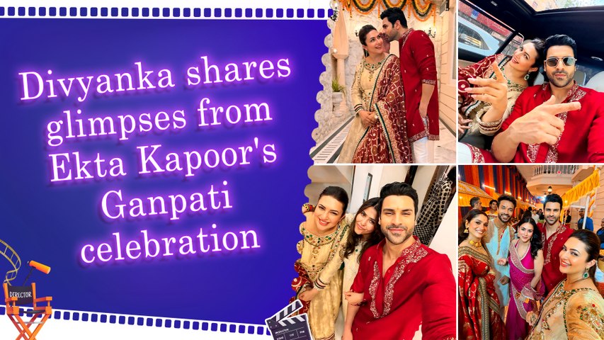 Divyanka Tripathi and Vivek Dahiya's coordinated looks steal the show at Ganpati Celebration