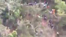 Helicóptero com três pessoas cai no Brasil. Vítima deu alerta