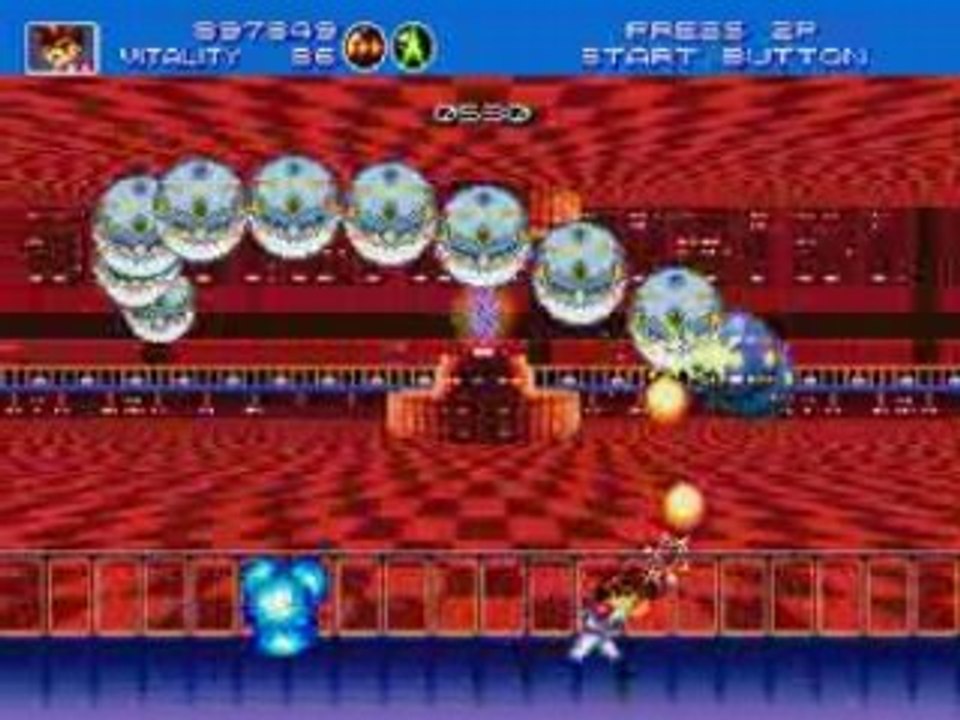 Gunstar Heroes Boss Battle: Core Guard System