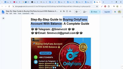 How to Buy! a OnlyFans Account With Balance: 7 Steps Every Buyer Should Know