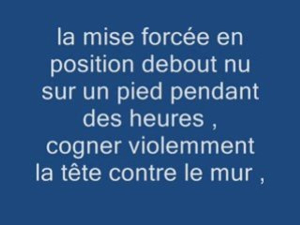 10 000 fois pire qu Abu ghraib : torture musulmane Maroc