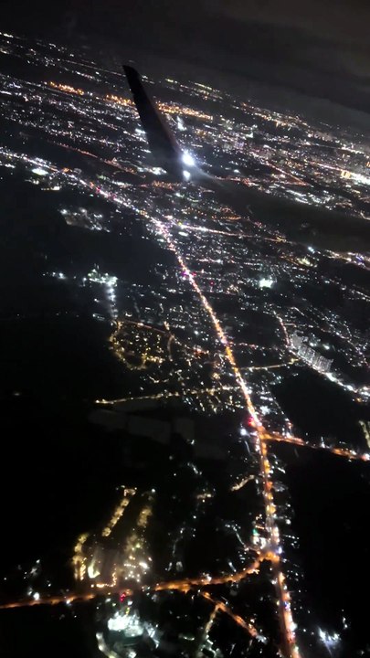 Stunning Aerial Night Lights Flying Over City | Cheerleader EP 10