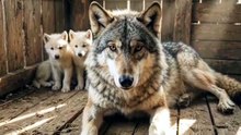 Her Pups Were Watching… Then She Started Growling 🐺 ‎#wildliferescue #animalrescue #rescuedwildlife #wolf #viralvideo #animallovers