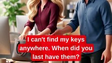 I LOST MY KEYS! 🔑😱 Easy English Conversation #shorts