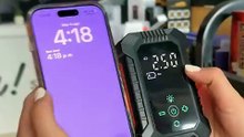 Infla Bicis y Autos en Segundos! 🚗🚲⚡ Compresor Portátil Digital para Neumáticos | Erika Deals Hub