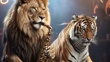 LION and TIGER " Play Jazz "