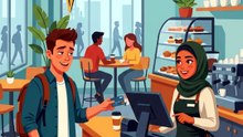 English Conversation at a Coffee Shop | Real-Life English Practice #shorts #englishconversation
