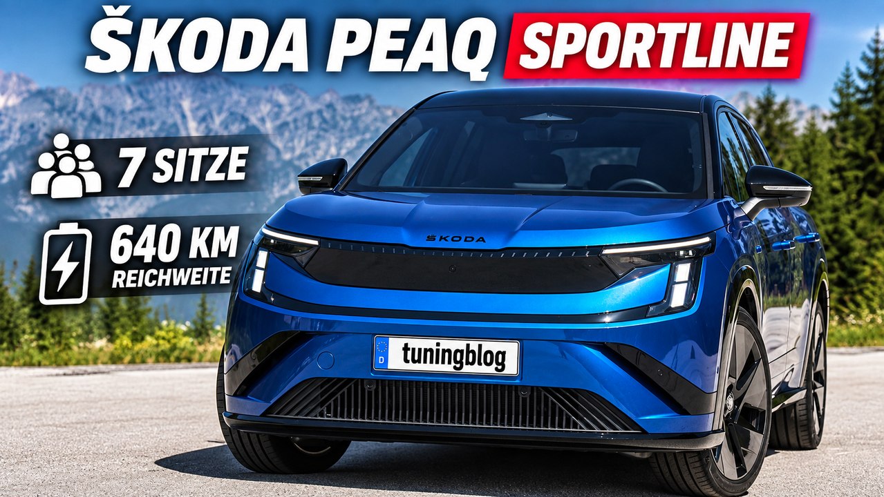 Škoda Peaq Sportline in Race-Blau Metallic – bis zu 640 km Reichweite