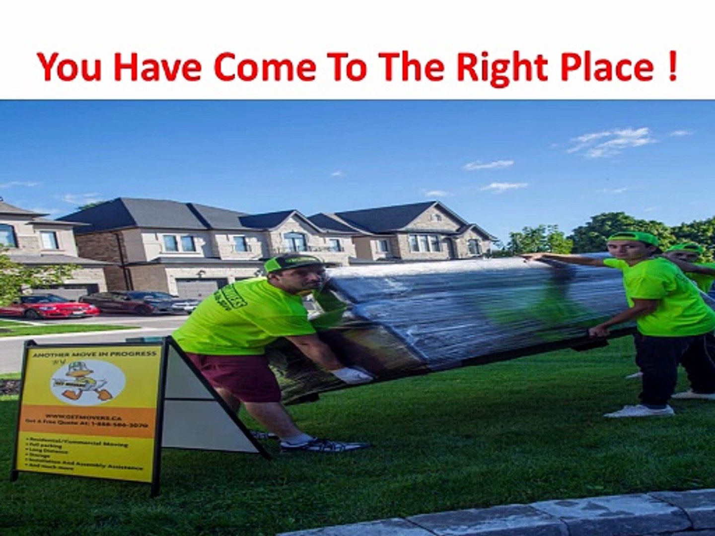 Get Movers : #1 Moving Company in Oakville, ON | 647-499-1080