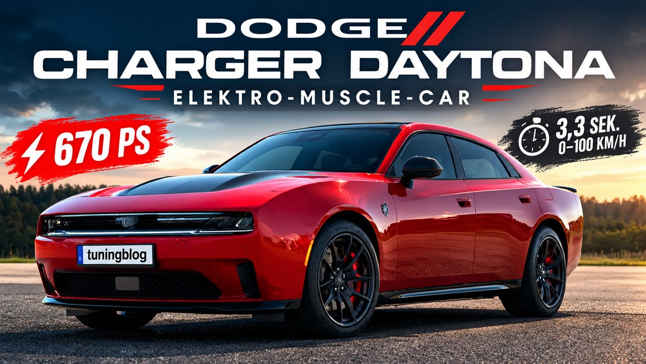 Dodge Charger Daytona: 670 PS und 3,3 Sekunden auf Tempo 100