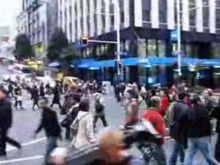 People on Queen Street...busy!