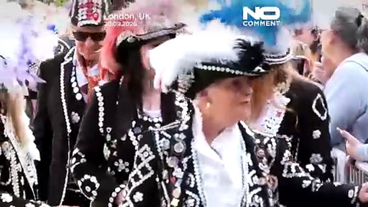 Pearly kings und queens lassen londons cockney-tradition aufleben