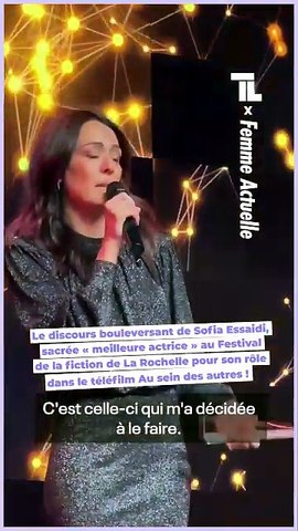 Sofia Essaïdi émue : Récompensée pour son rôle poignant sur le cancer
