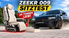 Zeekr 009: Extremer Sitztest mit Autos und schwerem 20-Tonnen-Lkw