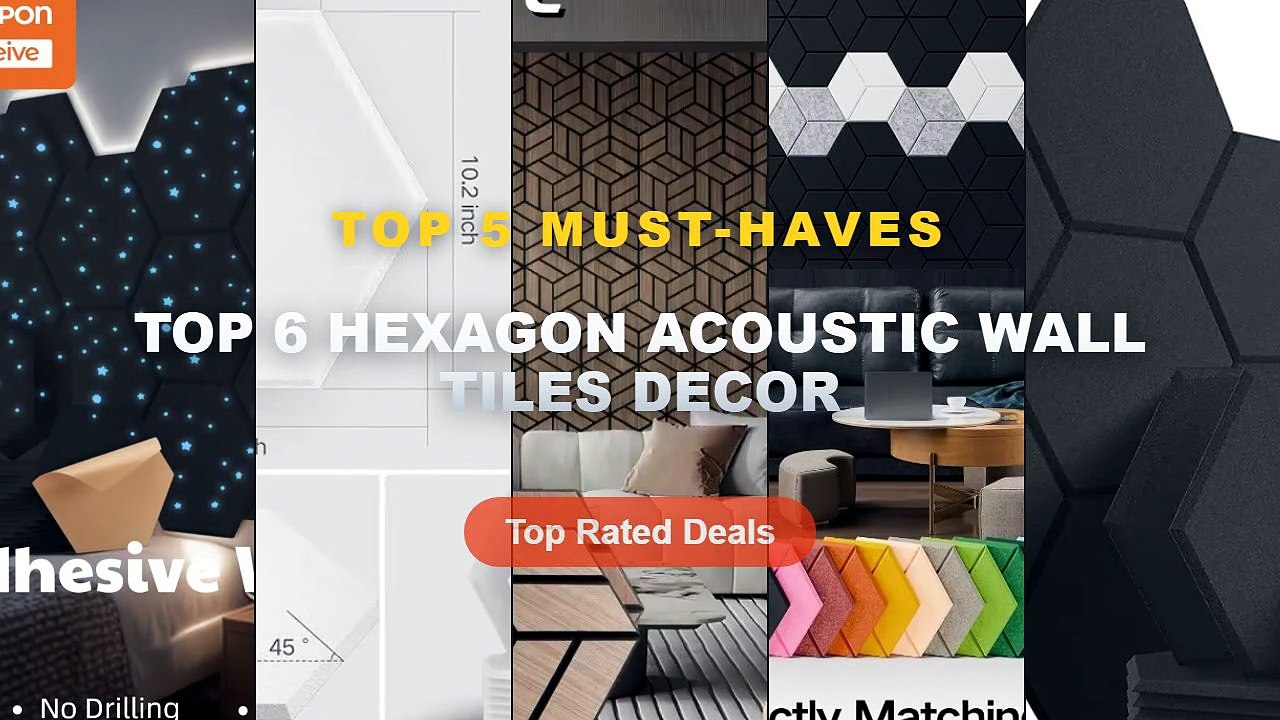 Don't Buy Top 6 Hexagon Acoustic Wall Tiles Decor Before Watching This ...