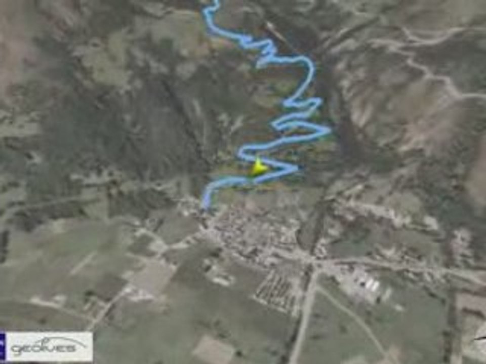 Trail Vignec - Lac de l'oule vue aerienne