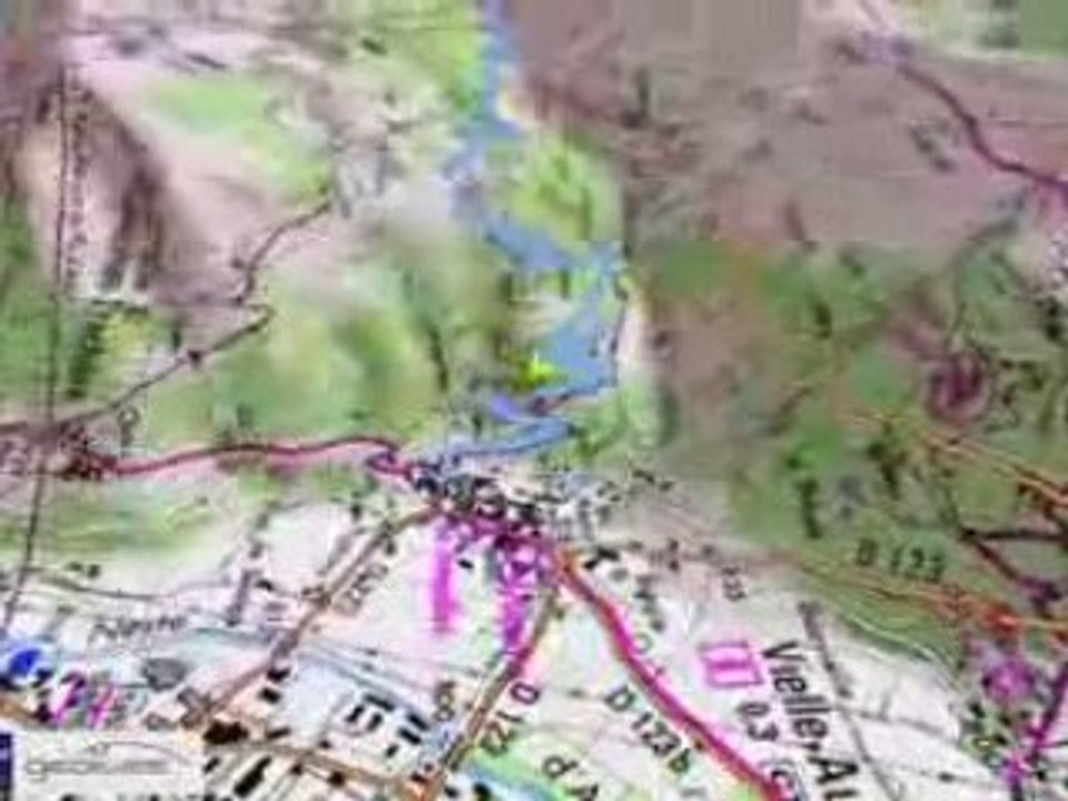 Trail Vignec - Lac de l'oule vue carte