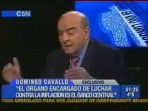 Volvio cavallo con sus recetas neoliberales