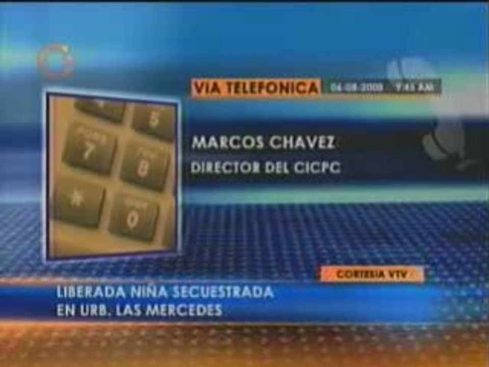Marcos Chavez sobre niña secuestrada
