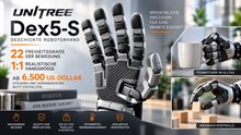 Unitree Dex5-S: Diese Roboterhand kostet rund 6.500 US-Dollar