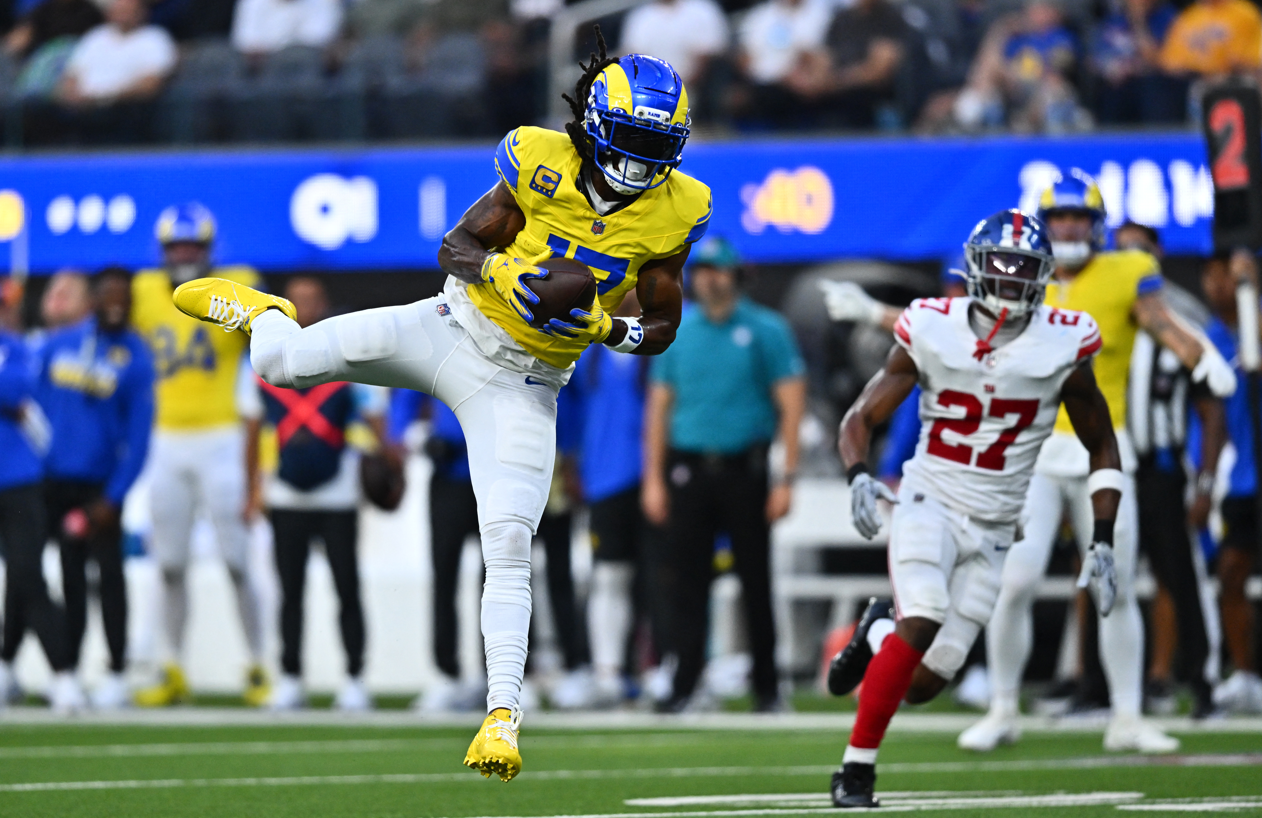 NFL : Jaxson Dart blessé, Davante Adams sensationnel, les Rams de Los Angeles roulent sur les Giants de New York