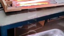 Power-on Test of A Single-ended Carbon fiber Heating Tube 730mm 220v 2000w Infrared Heat Lamps