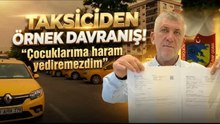 İzmirli Taksiciden Örnek Davranış  iha