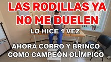 ¡Se me quitó el dolor de rodillas con este truco y ahora corro y salto como un campeón olímpico!
