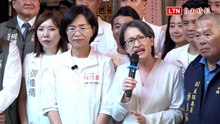 合體蘇巧慧參拜板橋後埔福德宮 蕭美琴讚具鋼鐵意志高喊「我的市長」