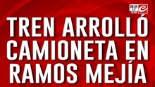 Tren arrolló a camioneta en Ramos Mejía y hay Importantes demoras en el Sarmiento