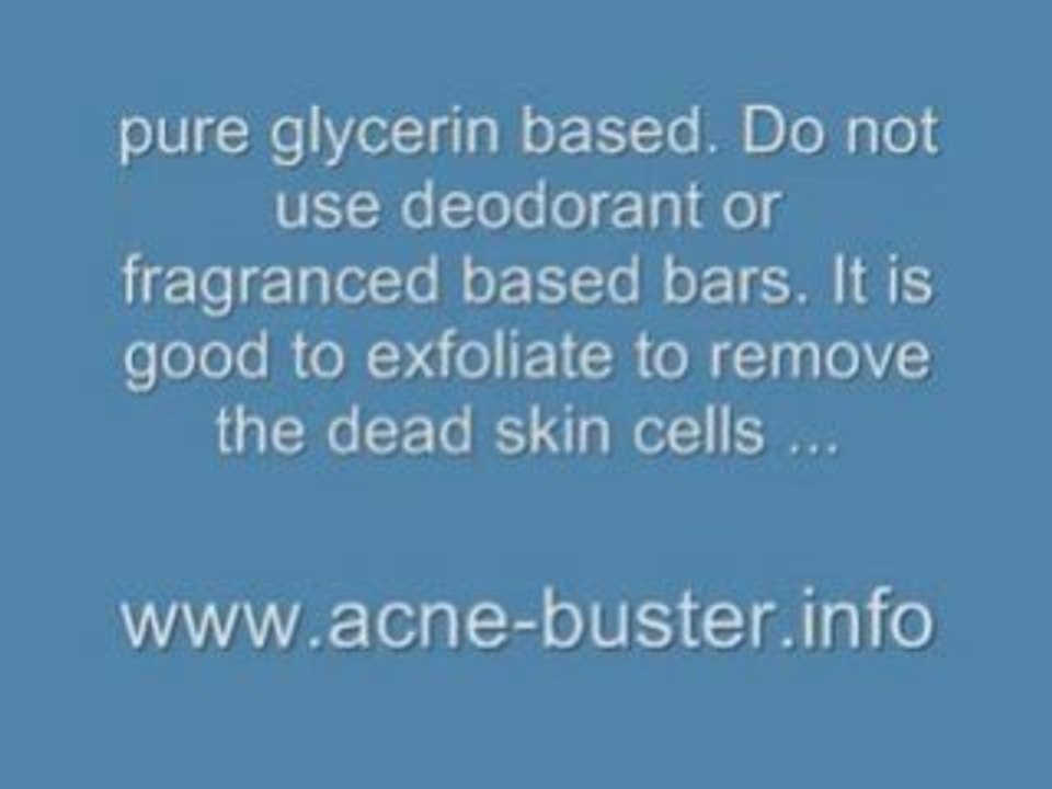 Cure Acne Tip No.1 - Soaps and Washing