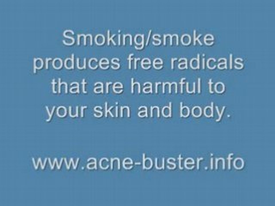 Acne Cures Tip No. 5 - Do not smoke