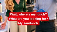 YOU ATE MY LUNCH?! 🥪😱 Easy English Conversation
