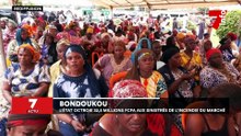 Bondoukou : l'Etat octroie 32,5 millions FCFA aux sinistrés de l'incendie du marché