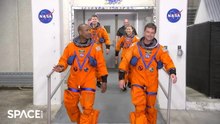 NASA's Artemis 2 Astronauts Tackle Emergency Spacecraft Escape Drill At Night