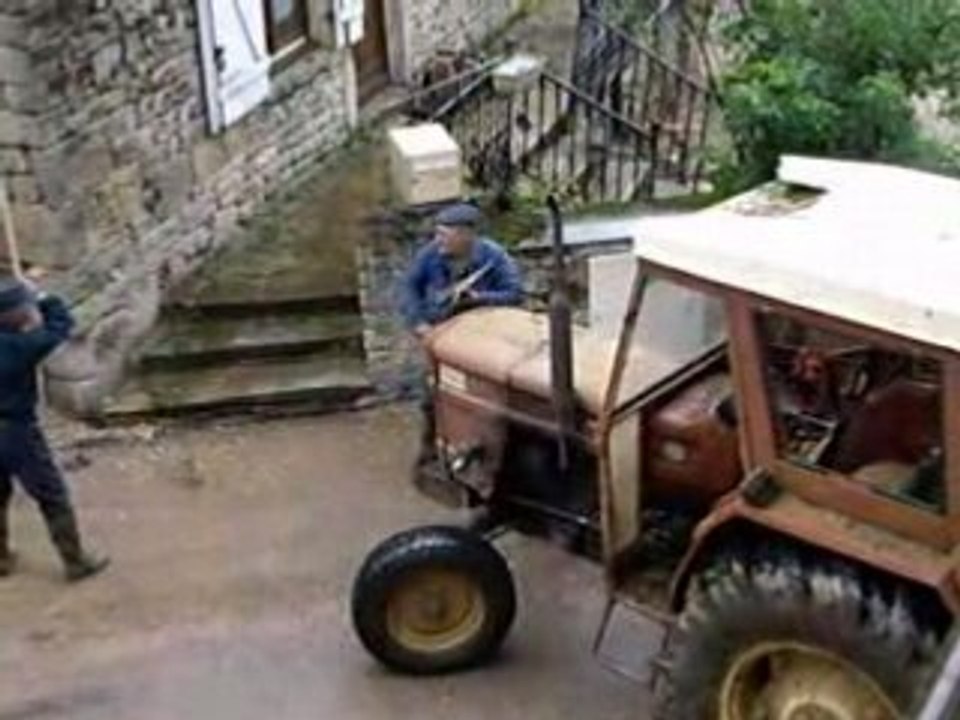 Combat de paysans à coup de baton