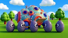 🚀 Color Rockets Blast Off! 🥚🌈 | Space Adventure for Kids