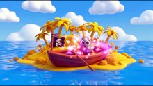 🏴‍☠️ The Color Pirate Ship & Treasure Island! 🥚🌈 | Pirate Adventure for Kids