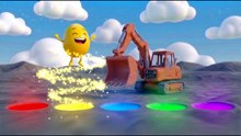 🚜 Color Excavator & Magic Little Eggs! 🚜 | Learn Colors for Kids