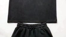 🔥 طقم قطن رجالي رمادي تيشيرت وشورت بعلامة دفنيشن Definition  أناقة وراحة في إطلالة واحدة 👕