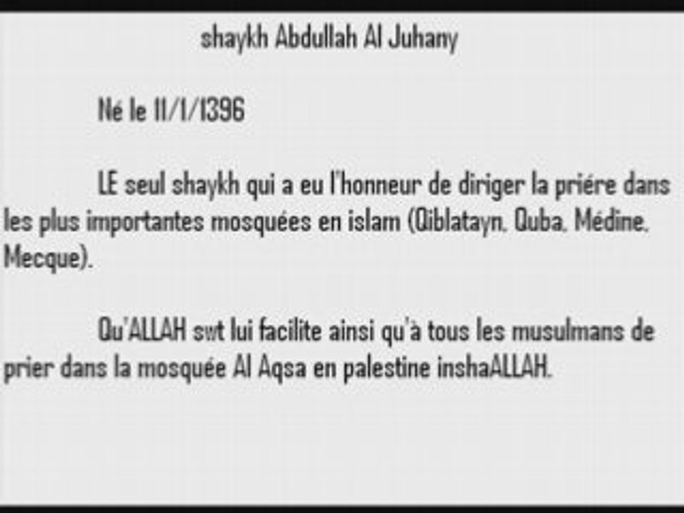 trés beau passage+biographie al juhany