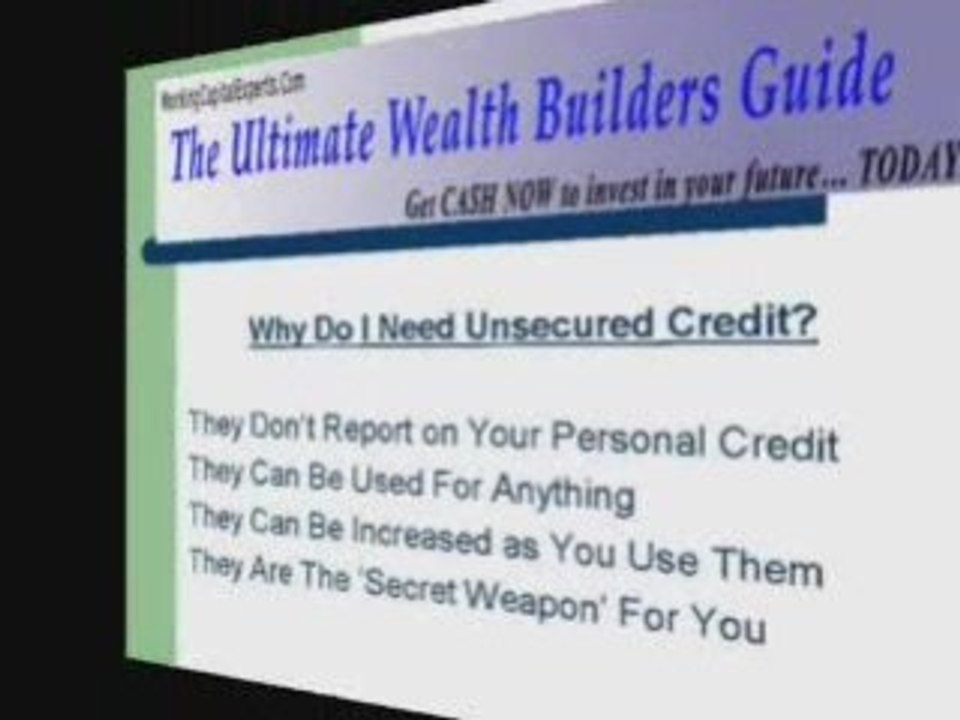 Unsecured Business Lines of Credit Working & Capital Guide
