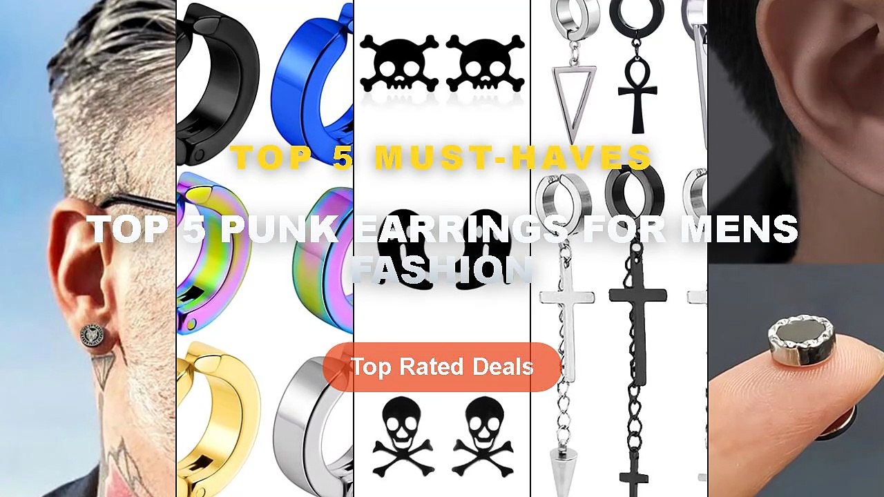 Don't Buy Top 5 Punk Earrings For Mens Fashion Before Watching This ...