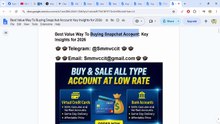 Best USA Markets to Buy! Snapchat Account in Top Marketplaces