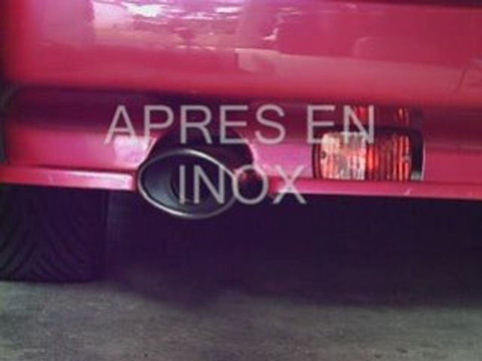 échappement inox sur golf 1 GTI