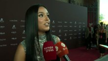Marta Díaz da un consejo a Daniella Bustamante tras protagonizar su primer photocall en solitario: "Es tan natural y cercana. Le diría que fuese ella, como siempre le digo a mi hermana pequeña"